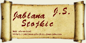 Jablana Stojkić vizit kartica